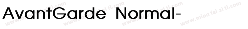 AvantGarde Normal字体转换